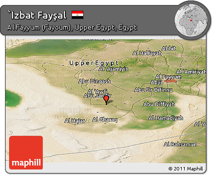 Satellite Panoramic Map of `Izbat Fayşal