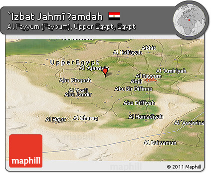 Satellite Panoramic Map of `Izbat Jahmī Ḩamdah