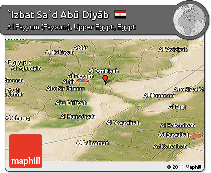 Satellite Panoramic Map of `Izbat Sa`d Abū Diyāb