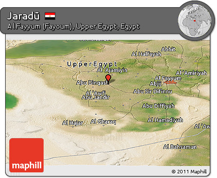 Satellite Panoramic Map of Jaradū