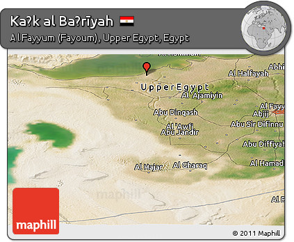 Satellite Panoramic Map of Kaḩk Al Baḩrīyah
