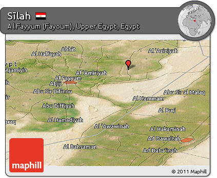 Satellite Panoramic Map of Sīlah