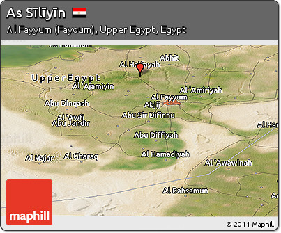 Satellite Panoramic Map of As Sīlīyīn