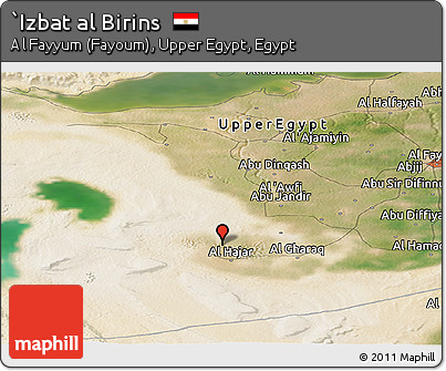 Satellite Panoramic Map of `Izbat Al Birins