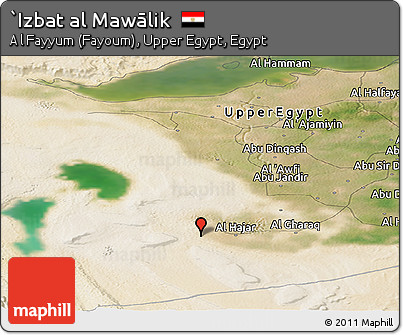 Satellite Panoramic Map of `Izbat Al Mawālik