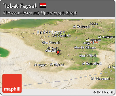 Satellite Panoramic Map of `Izbat Fayşal