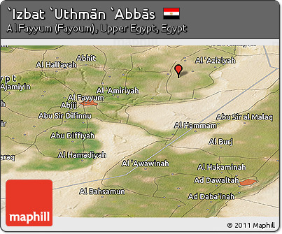 Satellite Panoramic Map of `Izbat `Uthmān `Abbās
