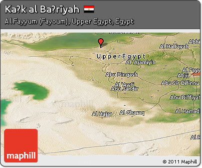 Satellite Panoramic Map of Kaḩk Al Baḩrīyah
