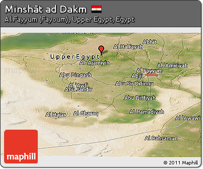 Satellite Panoramic Map of Minshāt Ad Dakm