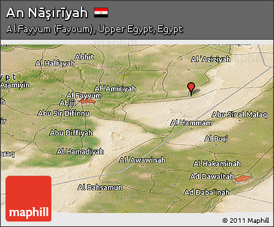 Satellite Panoramic Map of An Nāşirīyah