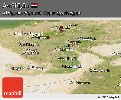 Satellite Panoramic Map of As Sīlīyīn