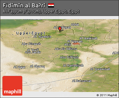 Satellite Panoramic Map of Fidīmīn Al Baḩrī