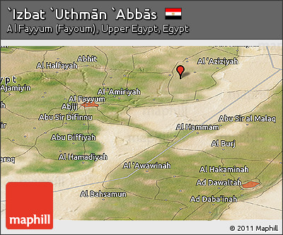 Satellite Panoramic Map of `Izbat `Uthmān `Abbās