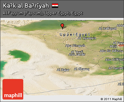 Satellite Panoramic Map of Kaḩk Al Baḩrīyah