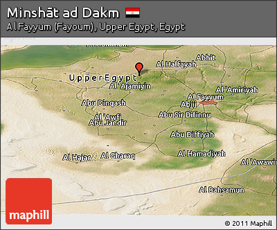 Satellite Panoramic Map of Minshāt Ad Dakm
