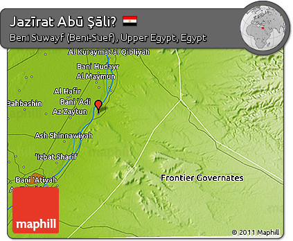 Physical 3D Map of Jazīrat Abū Şāliḩ