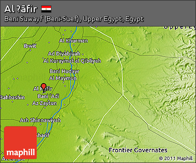 Physical 3D Map of Al Ḩāfir