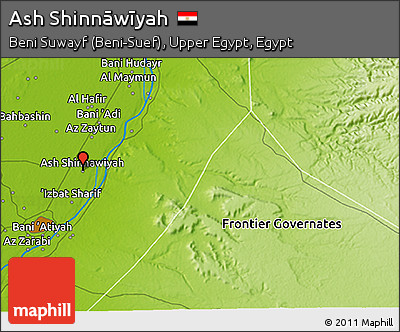 Physical 3D Map of Ash Shinnāwīyah