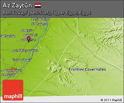 Physical 3D Map of Az Zaytūn