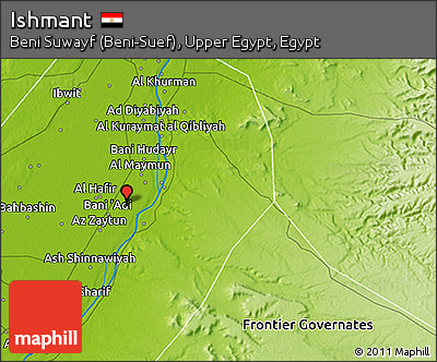 Physical 3D Map of Ishmant
