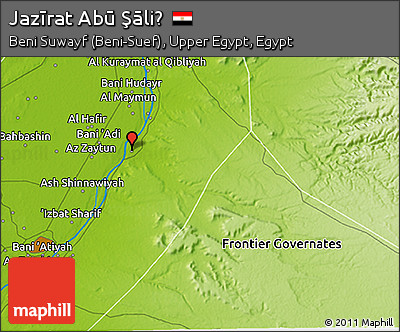 Physical 3D Map of Jazīrat Abū Şāliḩ