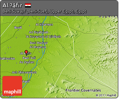 Physical 3D Map of Al Ḩāfir