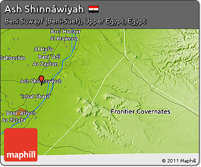 Physical 3D Map of Ash Shinnāwīyah
