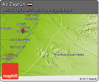 Physical 3D Map of Az Zaytūn