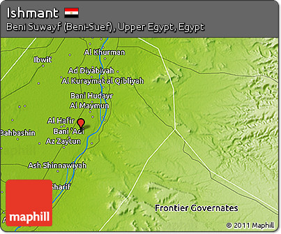 Physical 3D Map of Ishmant