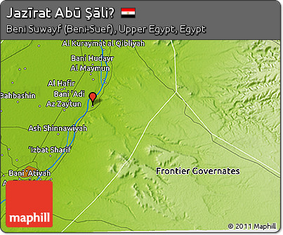 Physical 3D Map of Jazīrat Abū Şāliḩ
