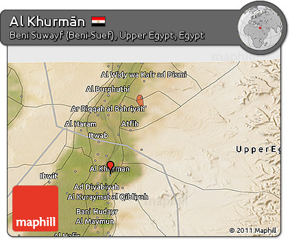 Satellite 3D Map of Al Khurmān