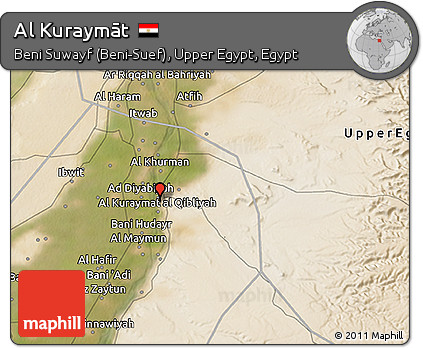 Satellite 3D Map of Al Kuraymāt