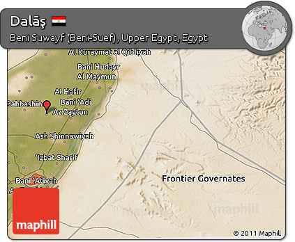 Satellite 3D Map of Dalāş