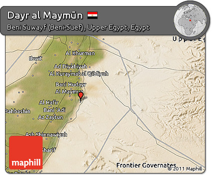 Satellite 3D Map of Dayr Al Maymūn