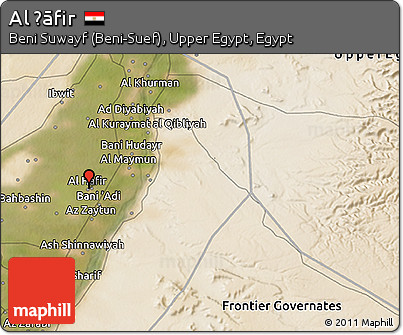 Satellite 3D Map of Al Ḩāfir