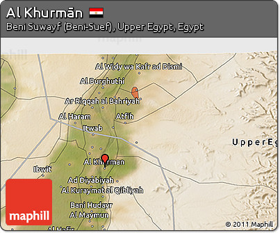 Satellite 3D Map of Al Khurmān