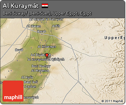 Satellite 3D Map of Al Kuraymāt