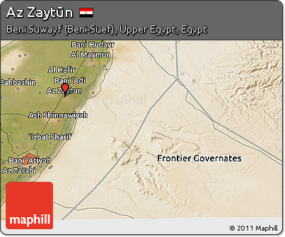 Satellite 3D Map of Az Zaytūn