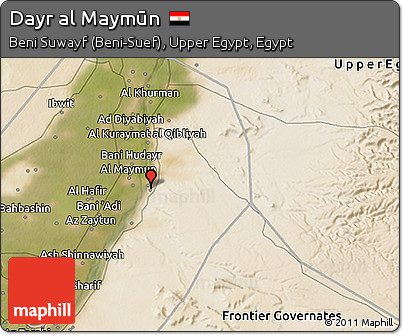 Satellite 3D Map of Dayr Al Maymūn