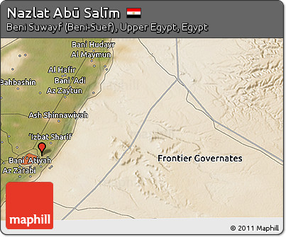 Satellite 3D Map of Nazlat Abū Salīm