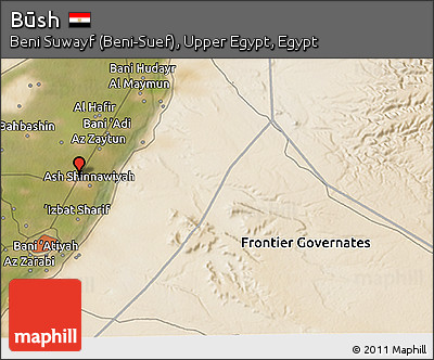 Satellite 3D Map of Būsh