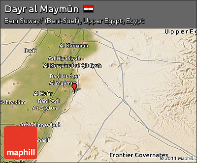 Satellite 3D Map of Dayr Al Maymūn