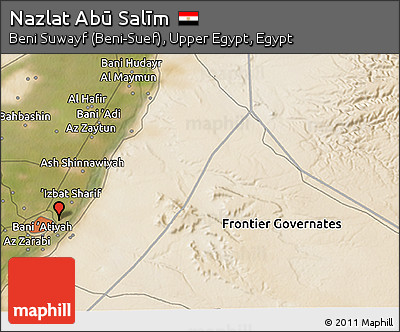 Satellite 3D Map of Nazlat Abū Salīm