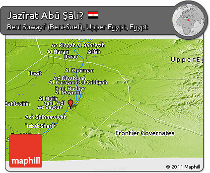Physical Panoramic Map of Jazīrat Abū Şāliḩ