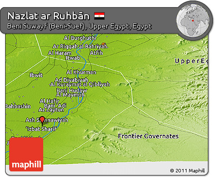 Physical Panoramic Map of Nazlat Ar Ruhbān