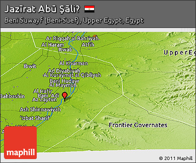 Physical Panoramic Map of Jazīrat Abū Şāliḩ