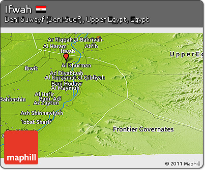 Physical Panoramic Map of Ifwah