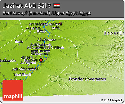 Physical Panoramic Map of Jazīrat Abū Şāliḩ