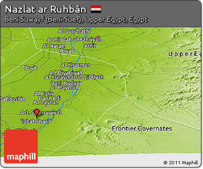 Physical Panoramic Map of Nazlat Ar Ruhbān