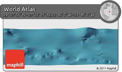 Satellite Panoramic Map of the Area around 29° 16' 6" N, 32° 13' 30" W